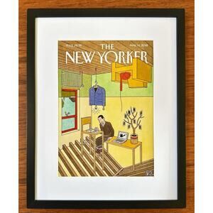 Framed 2018 The New Yorker Magazine Cover May 14 "Smart Design" Joost Swarte